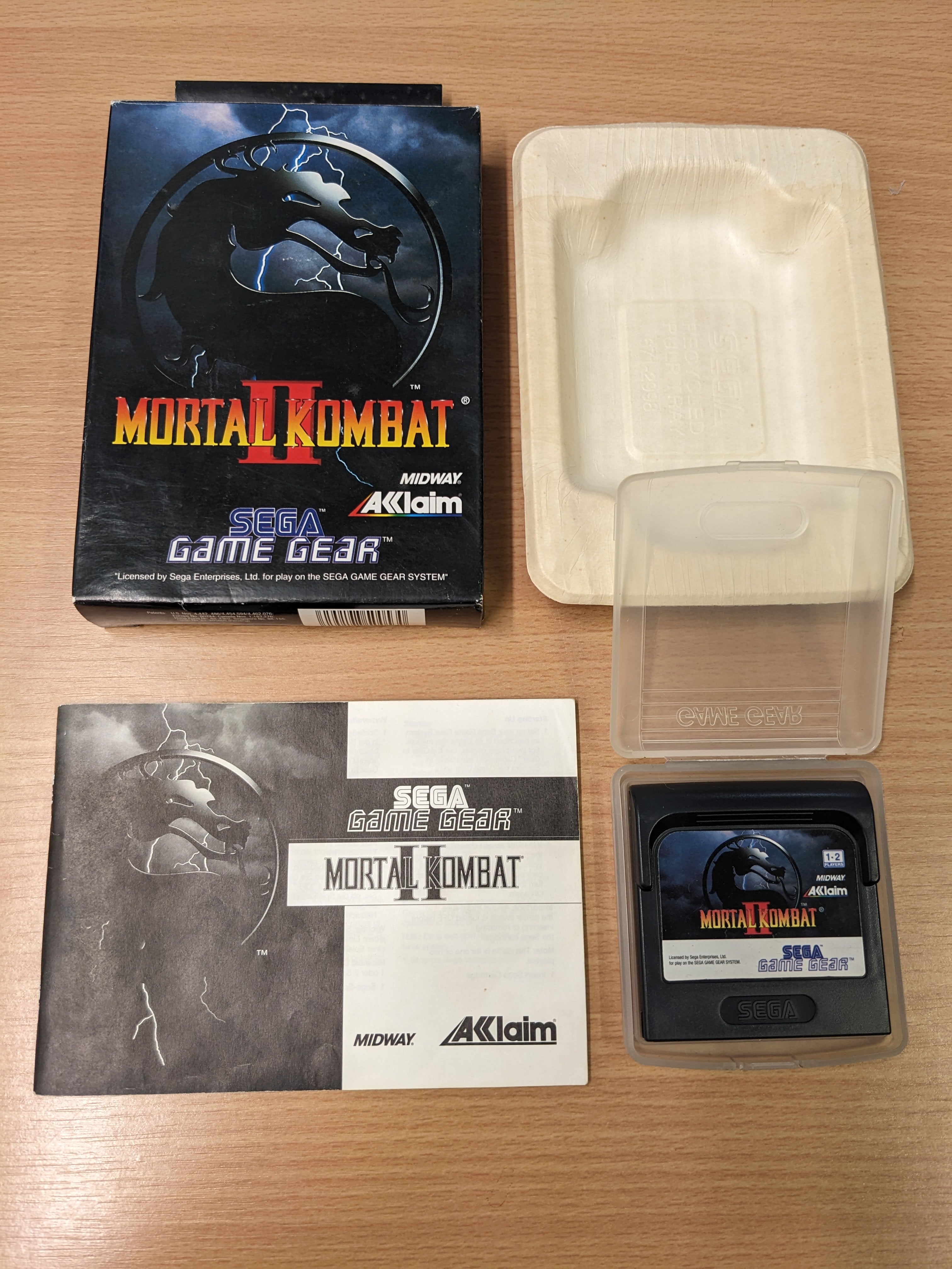 Mortal Kombat II Sega Game Gear game Mortal Kombat II Sega Game Gear game